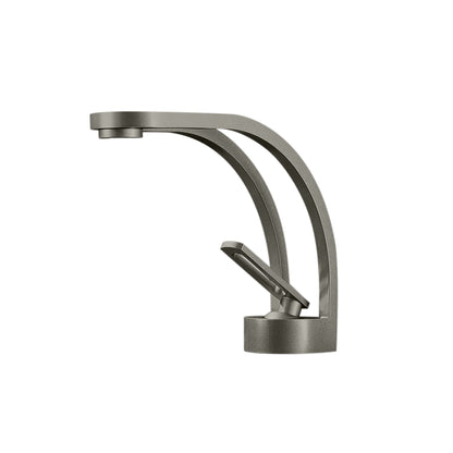 Fontana Zollino Voguish 1.5 GPM Single Handle Deck Mounted Gun Metal Gray Sink Faucet