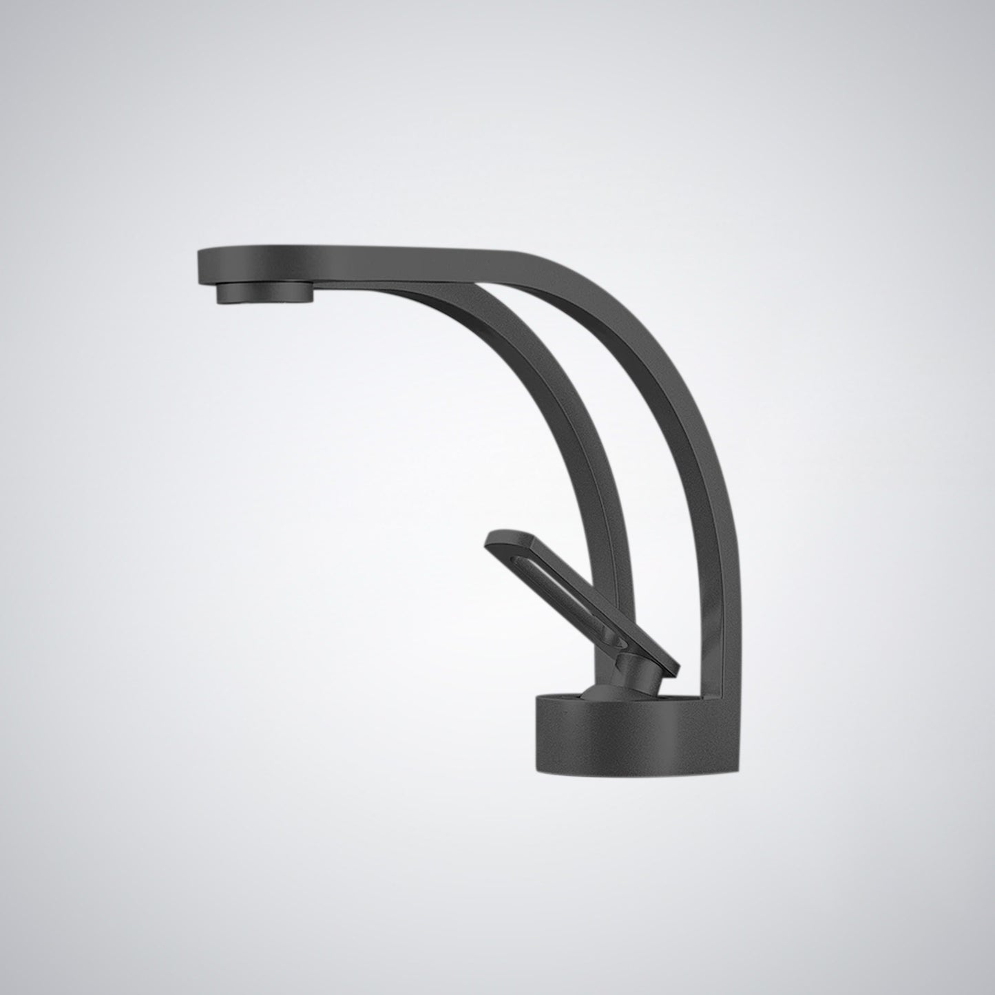Fontana Zollino Voguish 1.5 GPM Single Handle Deck Mounted Matte Black Sink Faucet