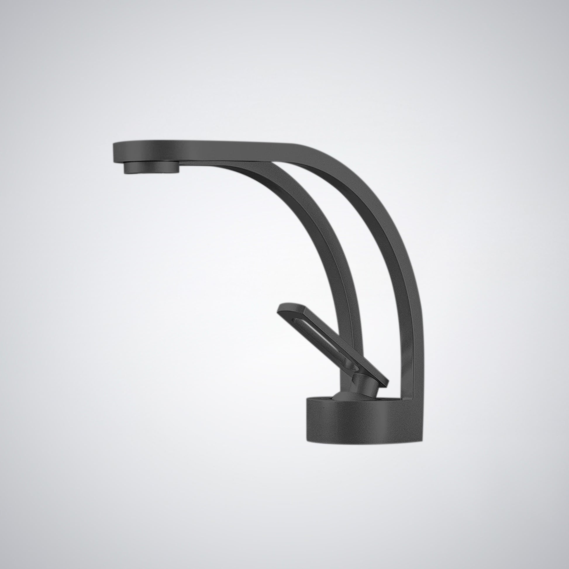 Fontana Zollino Voguish 1.5 GPM Single Handle Deck Mounted Matte Black Sink Faucet