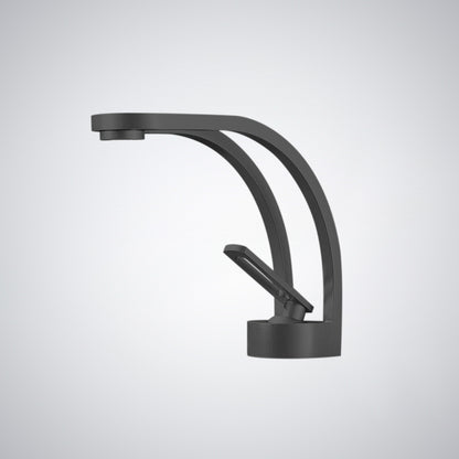 Fontana Zollino Voguish 1.5 GPM Single Handle Deck Mounted Matte Black Sink Faucet