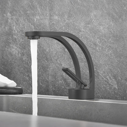 Fontana Zollino Voguish 1.5 GPM Single Handle Deck Mounted Matte Black Sink Faucet