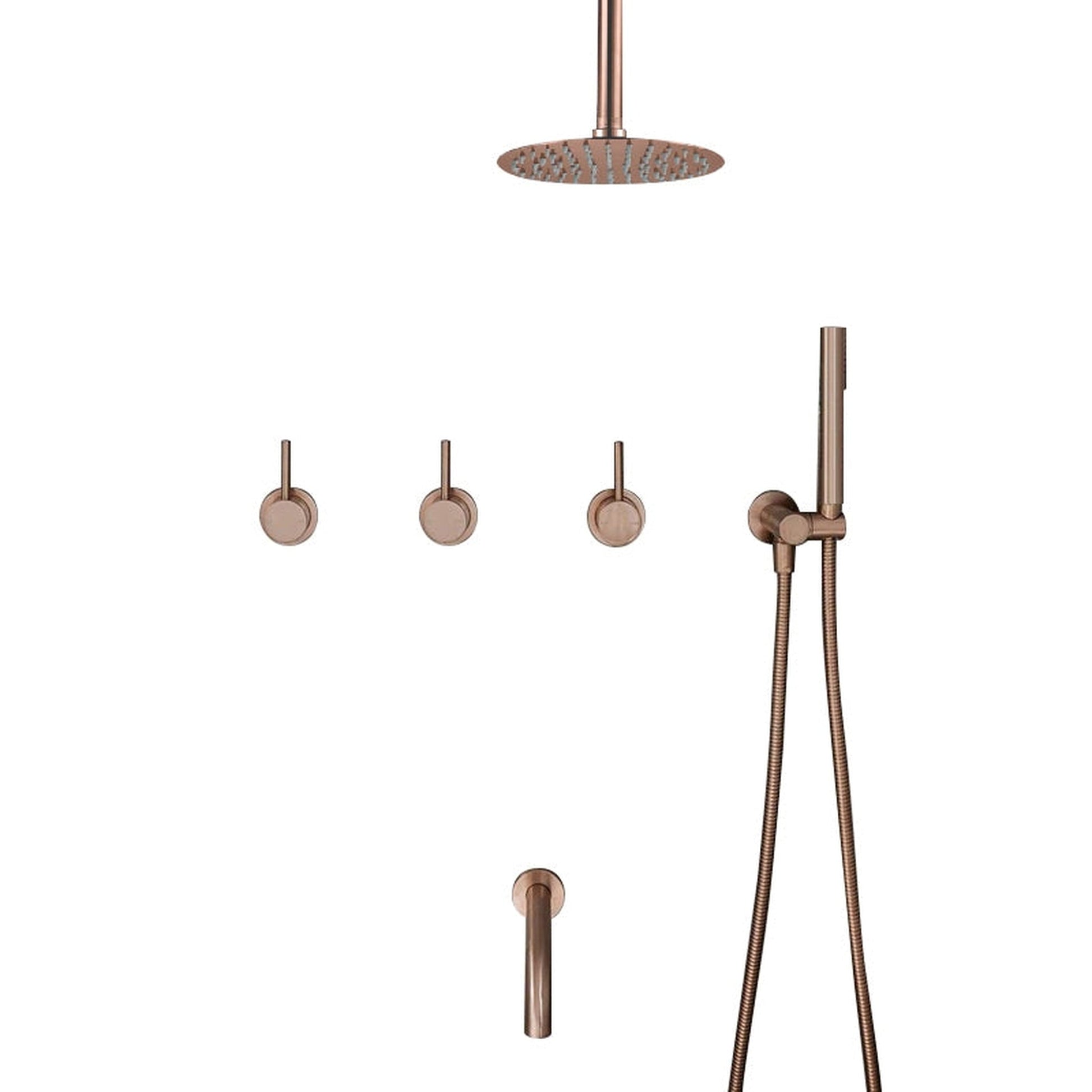 Black Gold Faucet Shower System Bathroom Toilet Rack Thermostatic Big Shower  Faucet Set Copper