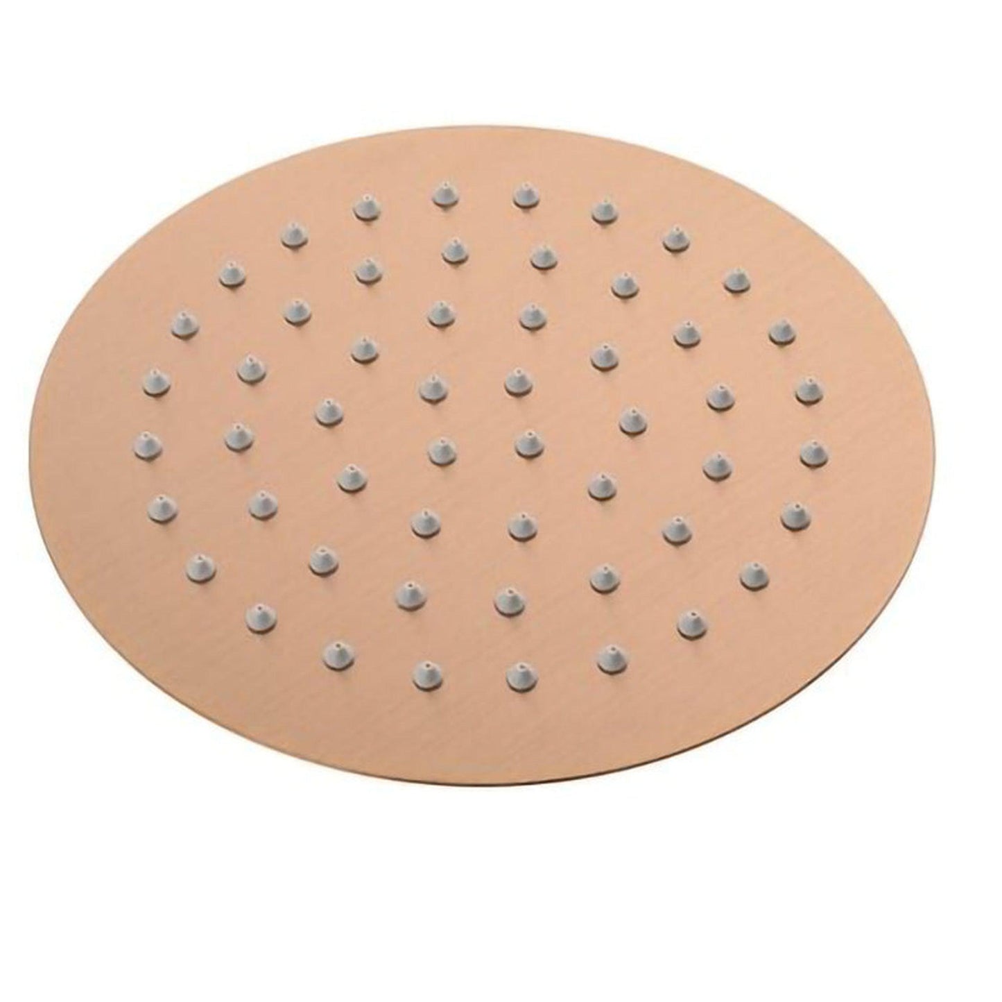 FontanaShowers Verona Creative Luxury Rose Gold Round Ceiling Mounted Solid Brass Shower Head Rainfall Shower System With Dual Mixer and Hand Shower