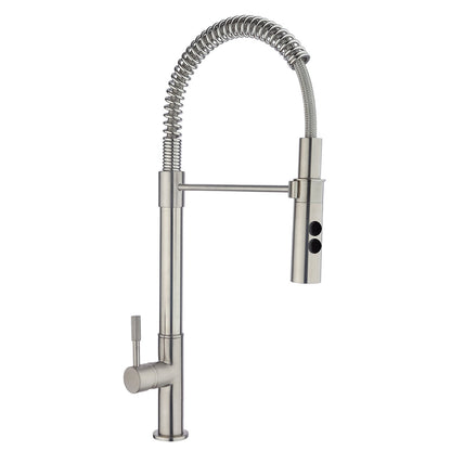Fortis 43555S0BN Marcus Brushed Nickel Culinary Single Handle Pull-Down Kitchen Faucet