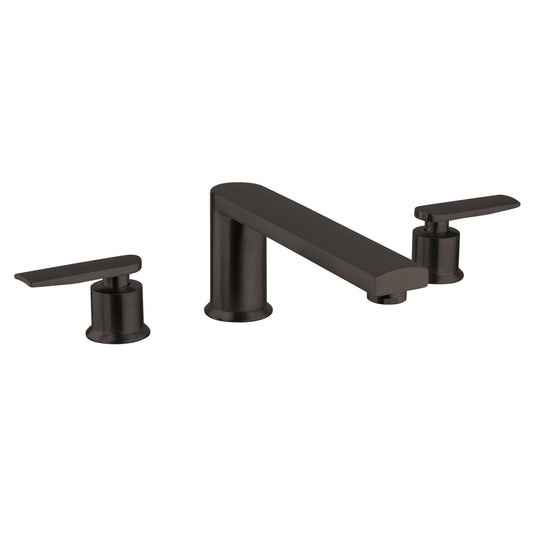 Fortis 6010200MB Vitrina Matte Black Two-Handle Deck-Mounted Roman Tub Faucet Trim