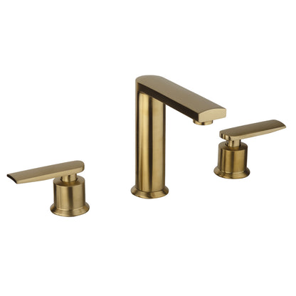 Fortis 602140CBG Vitrina Brushed Gold Two-Handle 8" Widespread Bathroom Sink Faucet