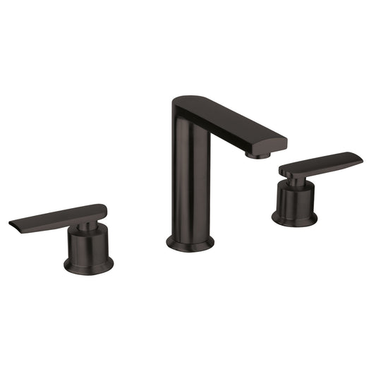 Fortis 602140CMB Vitrina Matte Black Two-Handle 8" Widespread Bathroom Sink Faucet