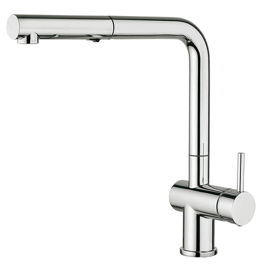 Fortis 6456600PC Spartacus Polished Chrome Single Handle Pull-Out Kitchen Faucet