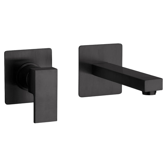 Fortis 842080CMB Corsini Matte Black Single-Handle 8" Wall-Mount Bathroom Sink Faucet