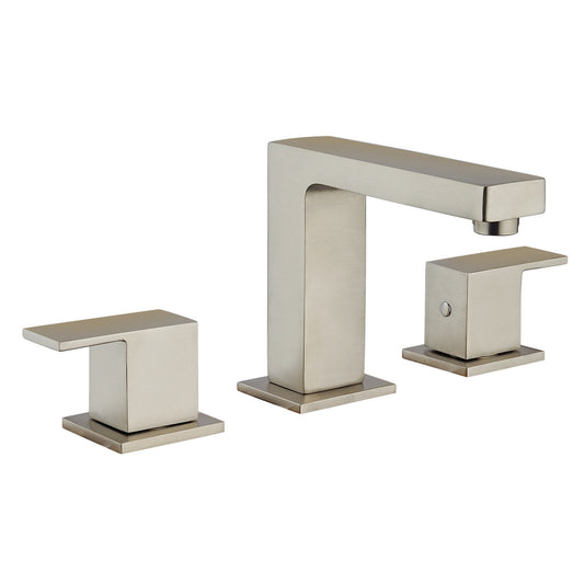 Fortis 842120CBN Scala Brushed Nickel Two-Handle 8" Widespread Bathroom Sink Faucet