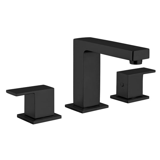 Fortis 842120CMB Scala Matte Black Two-Handle 8" Widespread Bathroom Sink Faucet