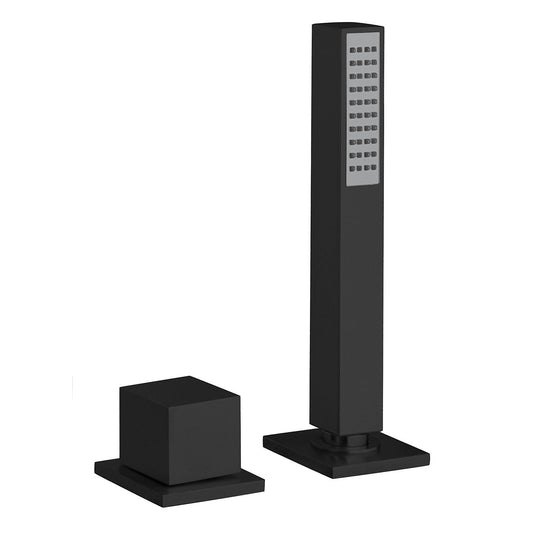 Fortis 844470CMB Matte Black Square Roman Tub Hand Shower Diverter Kit
