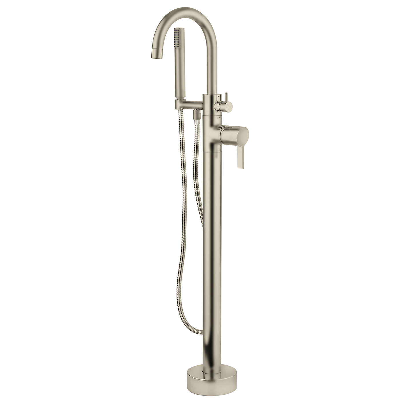 Fortis 921360CBN Brera Brushed Nickel Solid Brass Single-Handle Floor-Mounted Tub Faucet With Shower Handle