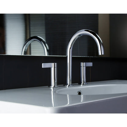 Fortis 922140CMB Brera Matte Black Two-Handle 8" Widespread Bathroom Sink Faucet