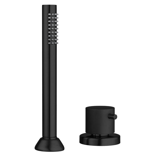 Fortis 924470CMB Matte Black Round Roman Tub Hand Shower Diverter Kit