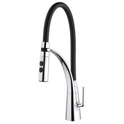 Fortis AC54200PC Julius Polished Chrome Culinary Single Handle Pull-Down Kitchen Faucet