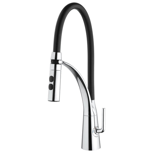Fortis AC54200PC Julius Polished Chrome Culinary Single Handle Pull-Down Kitchen Faucet