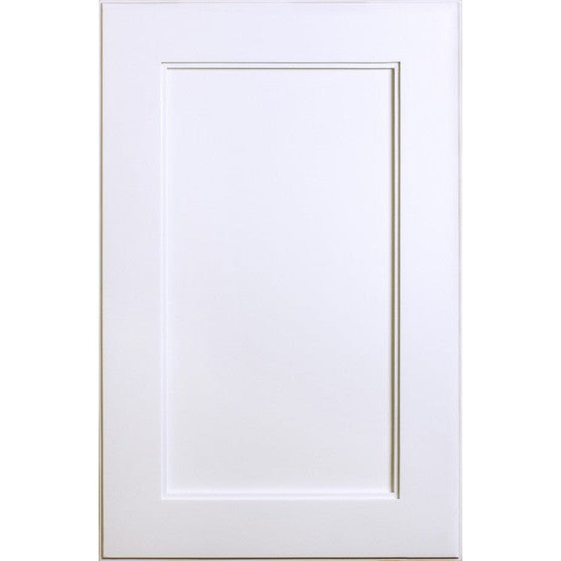 Fox Hollow Furnishings 101W5-CN 14" x 24" White Shaker Style Natural Interior Standard 4" Depth Recessed Medicine Cabinet With Mirror