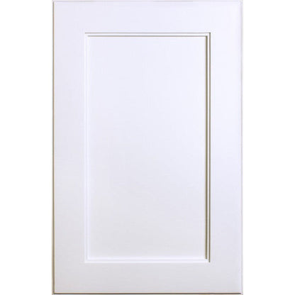 Fox Hollow Furnishings 101W5-CN 14" x 24" White Shaker Style Natural Interior Standard 4" Depth Recessed Medicine Cabinet With Mirror