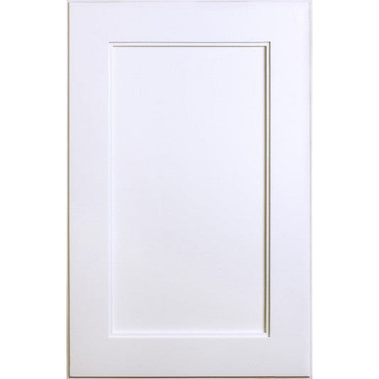 Fox Hollow Furnishings 101W5-CN 14" x 24" White Shaker Style Natural Interior Standard 4" Depth Recessed Medicine Cabinet
