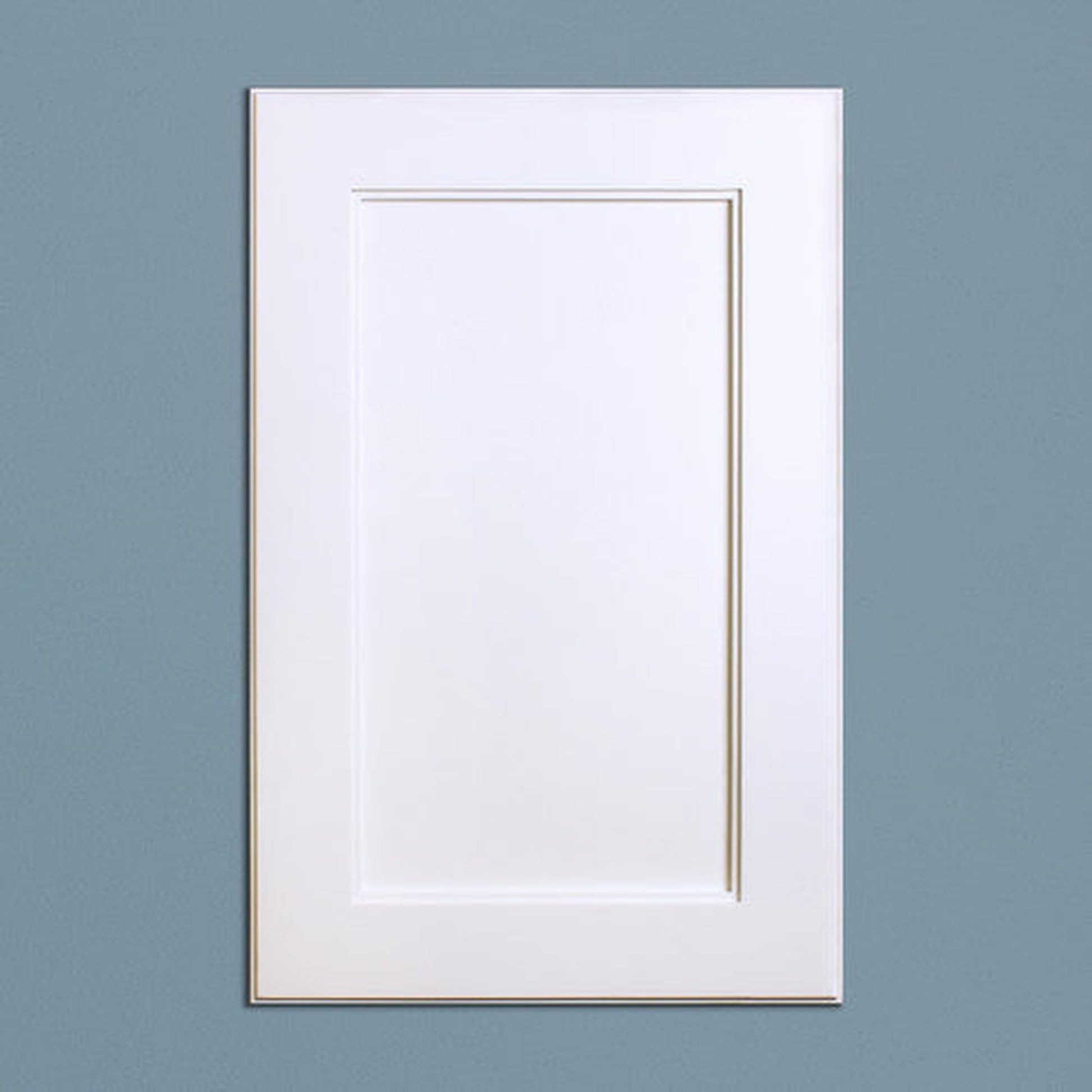 Fox Hollow Furnishings 101W5-CW 14" x 24" White Shaker Style White Interior Special 3" Depth Recessed Medicine Cabinet