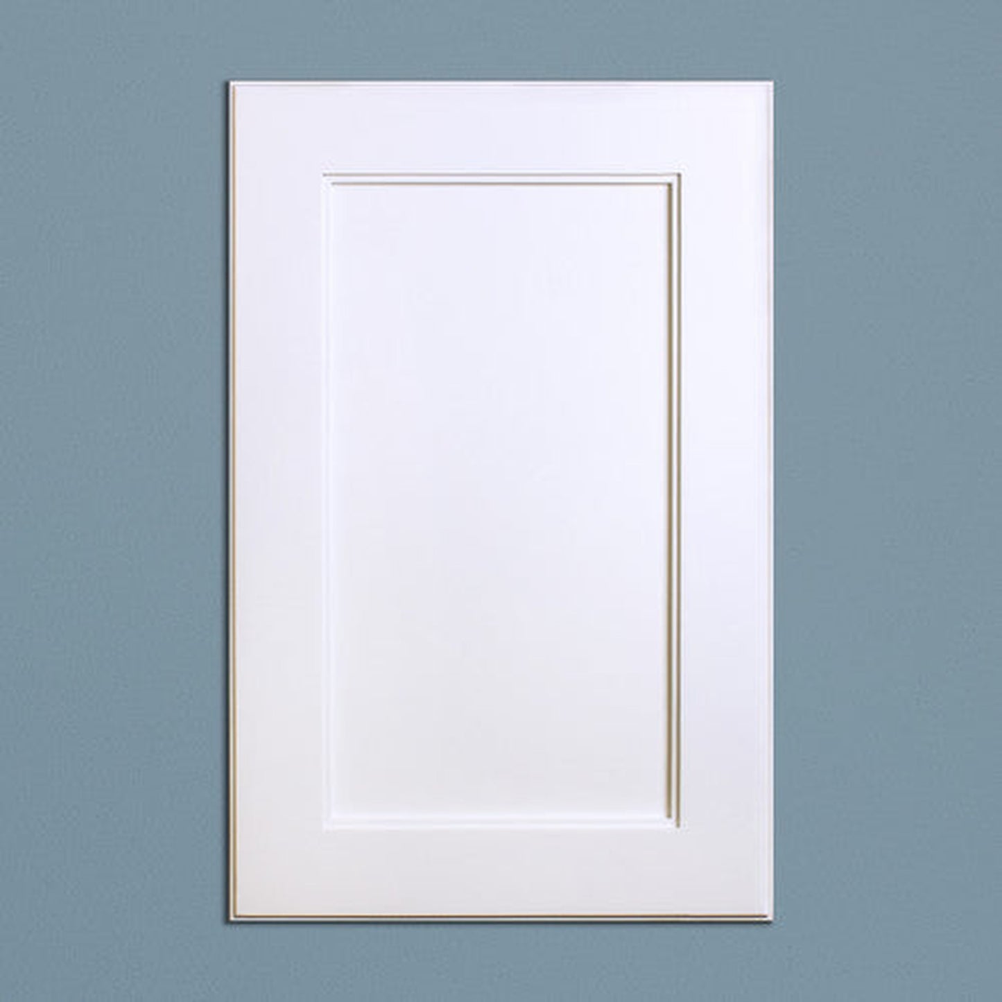 Fox Hollow Furnishings 101W5-CW 14" x 24" White Shaker Style White Interior Standard 4" Depth Recessed Medicine Cabinet