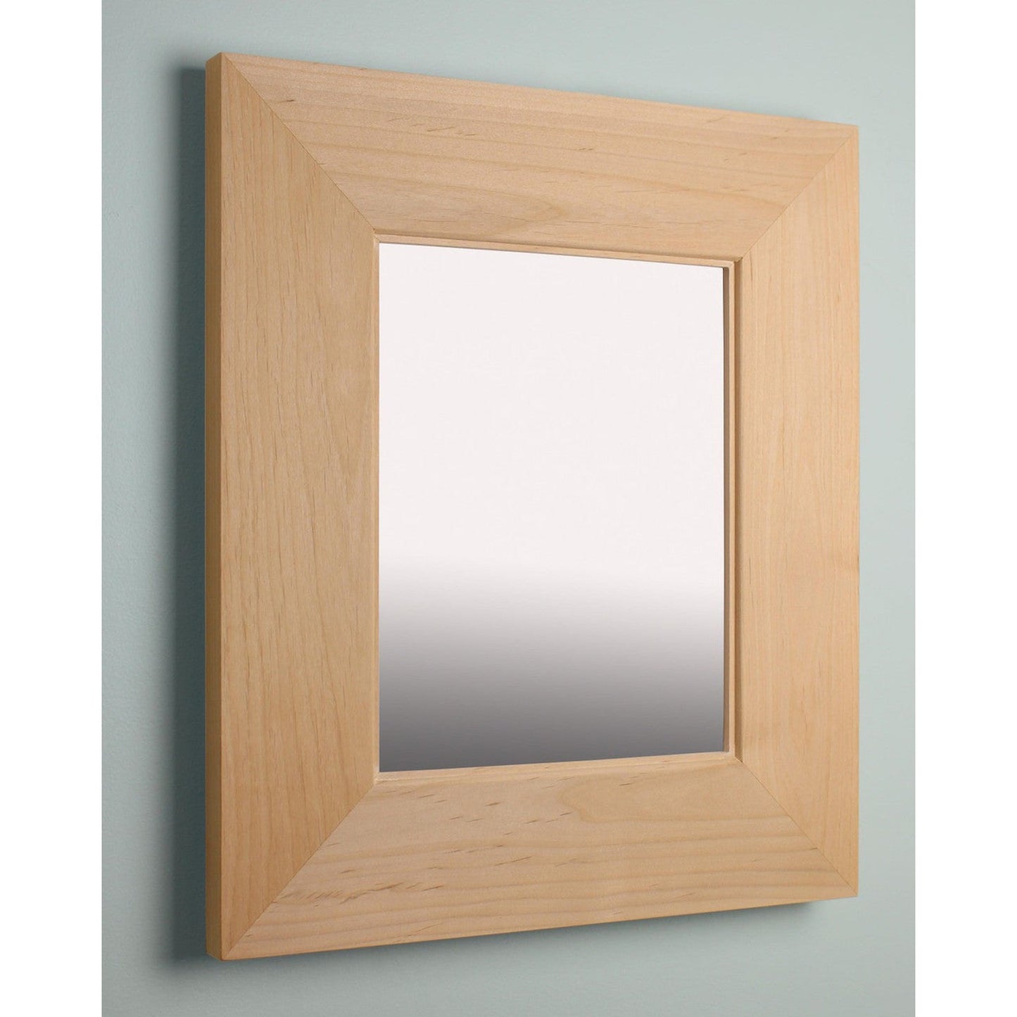 Fox Hollow Furnishings 11" x 14" Unfinished Portrait Flat Edge Special 3" Depth Mirrored Medicine Cabinet