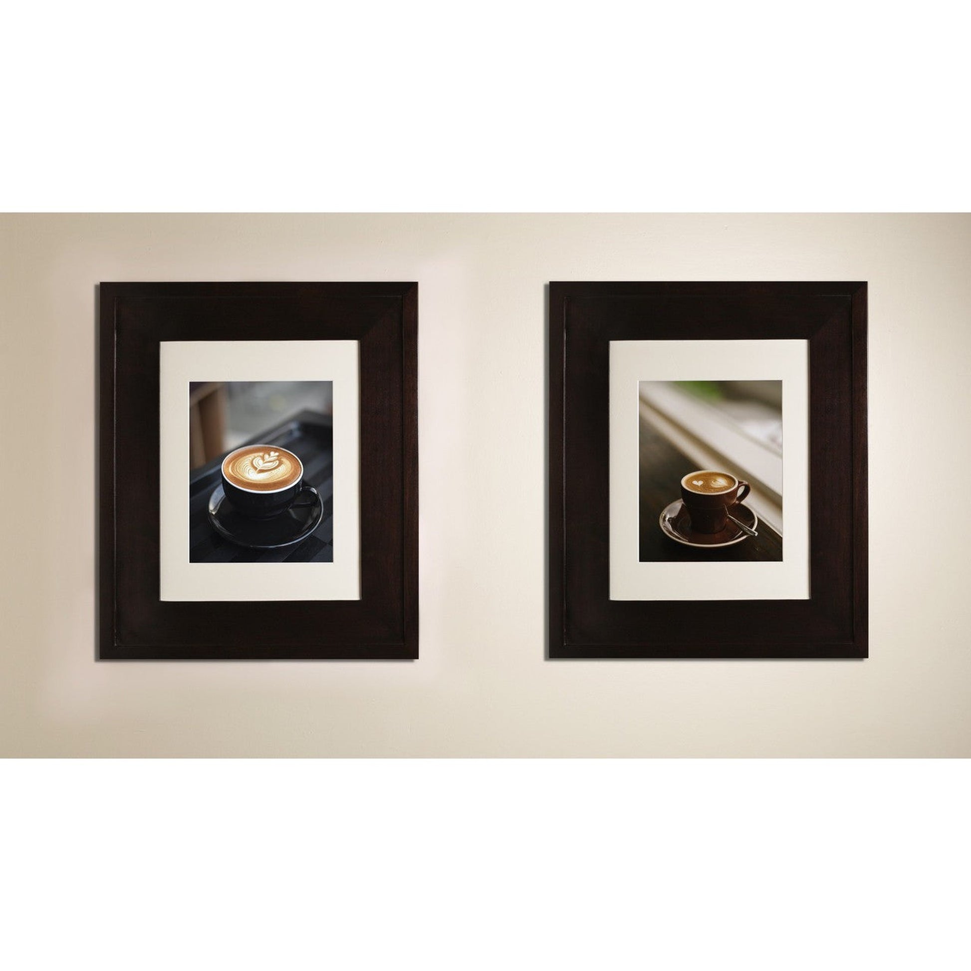 Fox Hollow Furnishings 14" x 16" Coffee Bean Regular Special 3" Depth Recessed Picture Frame Medicine Cabinet