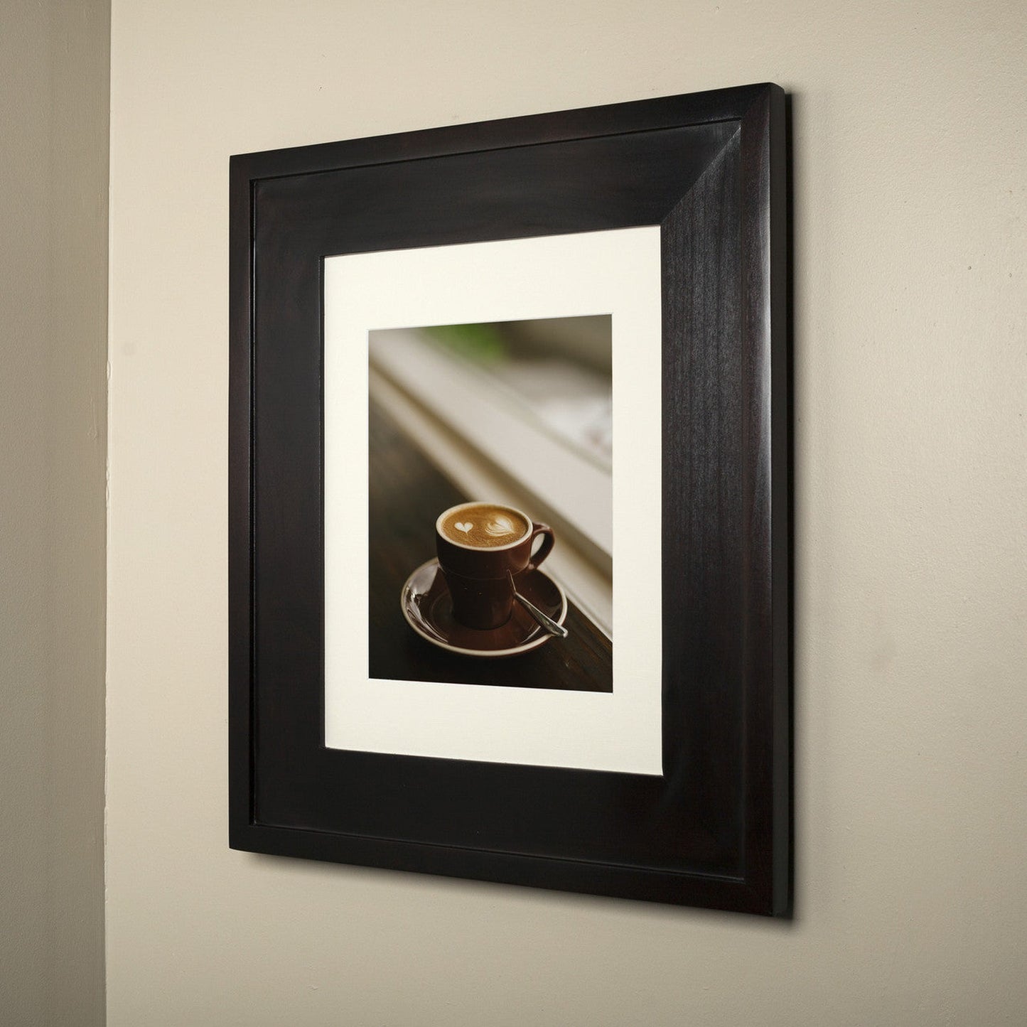 Fox Hollow Furnishings 14" x 16" Coffee Bean Regular Special 3" Depth Recessed Picture Frame Medicine Cabinet With Mirror