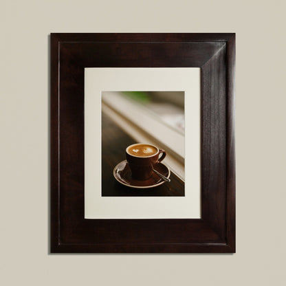 Fox Hollow Furnishings 14" x 18" Coffee Bean Large Special 3" Depth Recessed Picture Frame Medicine Cabinet With Mirror