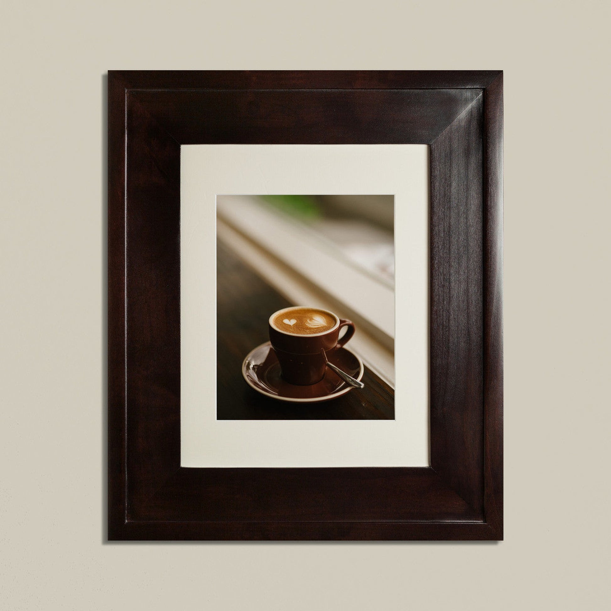 Fox Hollow Furnishings 14" x 18" Coffee Bean Large Standard 4" Depth Recessed Picture Frame Medicine Cabinet