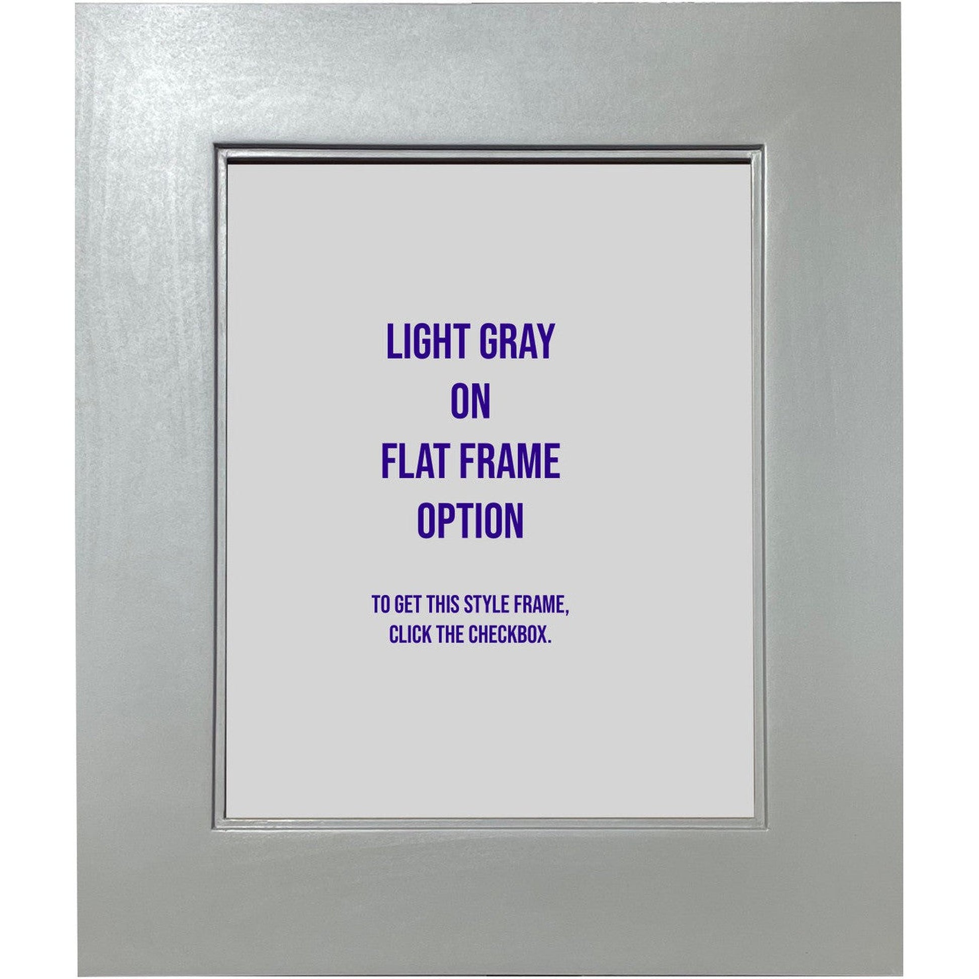 Fox Hollow Furnishings 14" x 18" Light Gray Large Natural Interior Standard Depth Recessed Picture Frame Medicine Cabinet