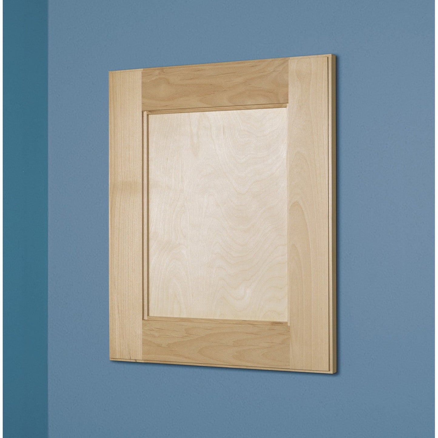Fox Hollow Furnishings 14" x 18" Unfinished Style Beadboard Natural Interior Standard 4" Depth Recessed Medicine Cabinet