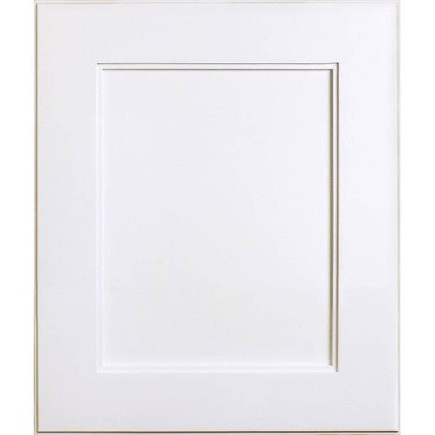 Fox Hollow Furnishings 14" x 18" White Shaker Style Natural Interior Standard 4" Depth Recessed Medicine Cabinet