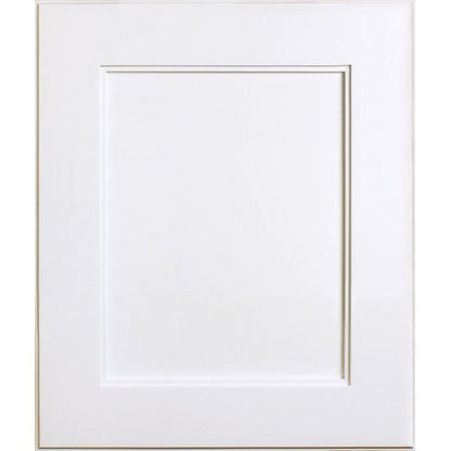 Fox Hollow Furnishings 14" x 18" White Shaker Style White Interior Special 3" Depth Recessed Medicine Cabinet With Mirror