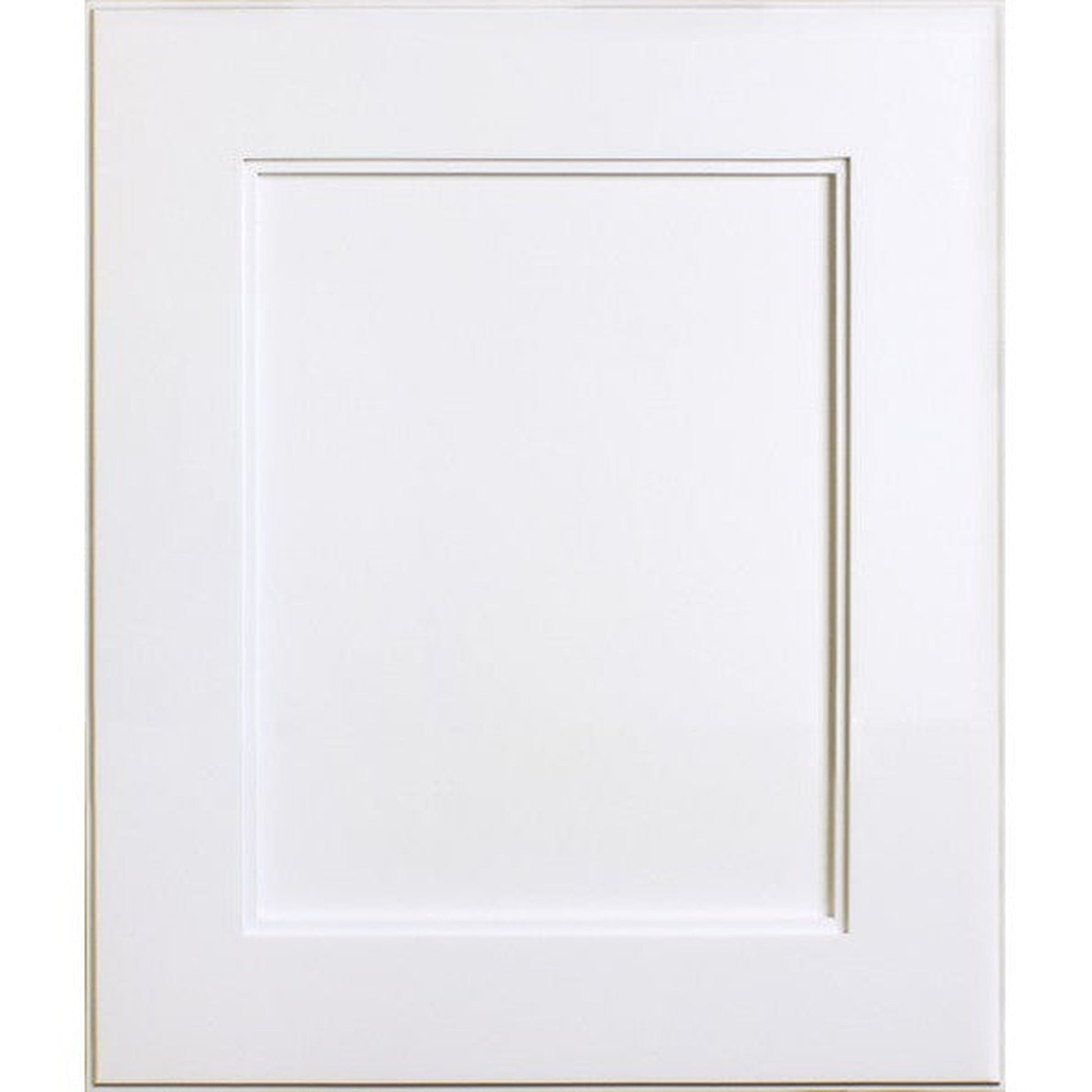 Fox Hollow Furnishings 14" x 18" White Shaker Style White Interior Special 6" Depth Recessed Medicine Cabinet