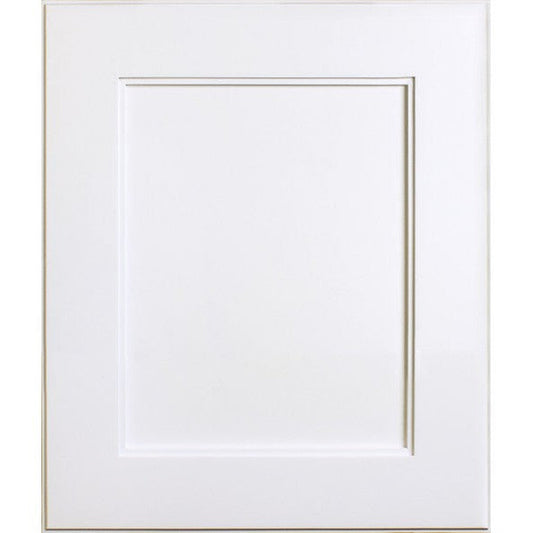 Fox Hollow Furnishings 14" x 18" White Shaker Style White Interior Special 6" Depth Recessed Medicine Cabinet