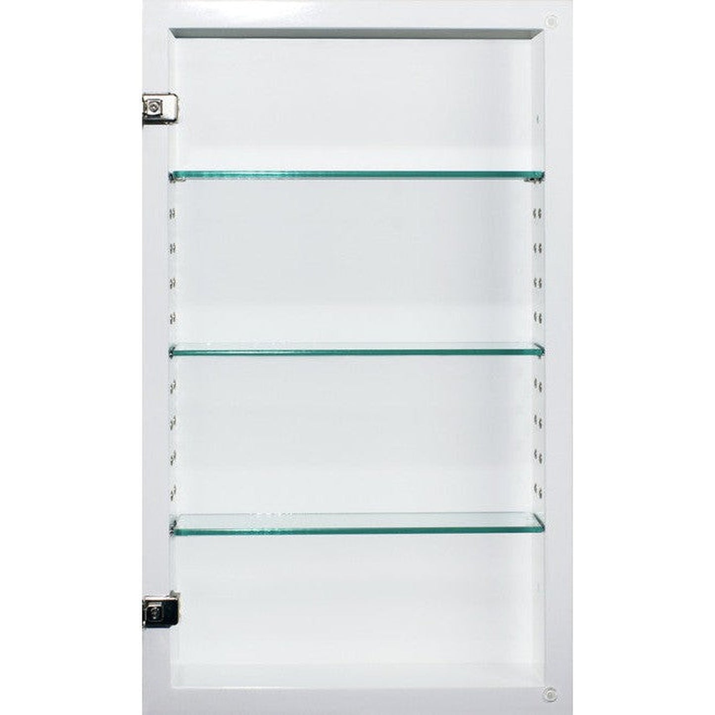 Fox Hollow Furnishings 14" x 24" Coffee Bean Special 3" Depth White Interior Mirrored Medicine Cabinet