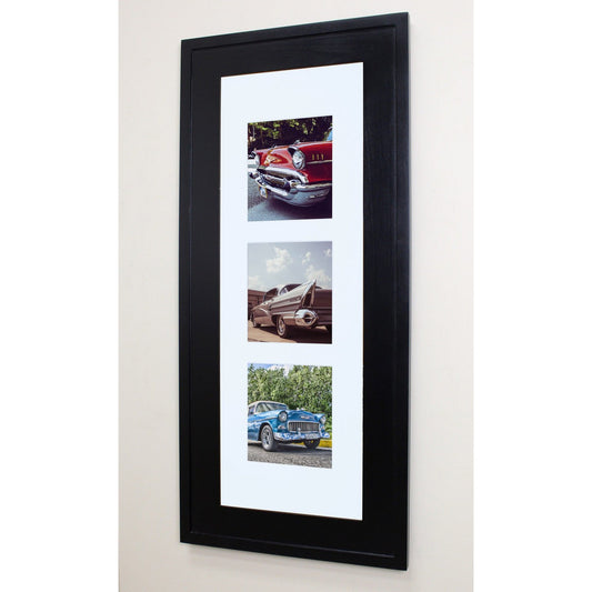 Fox Hollow Furnishings 14" x 36" Black XXL Recessed Picture Frame Medicine Cabinet