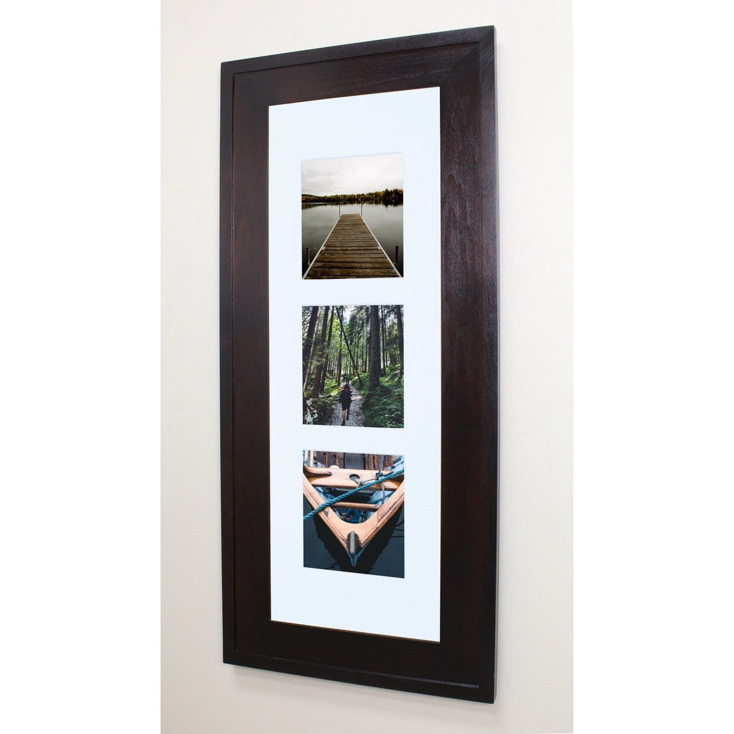 Fox Hollow Furnishings 14" x 36" Coffee Bean Special XXL Recessed Picture Frame Medicine Cabinet