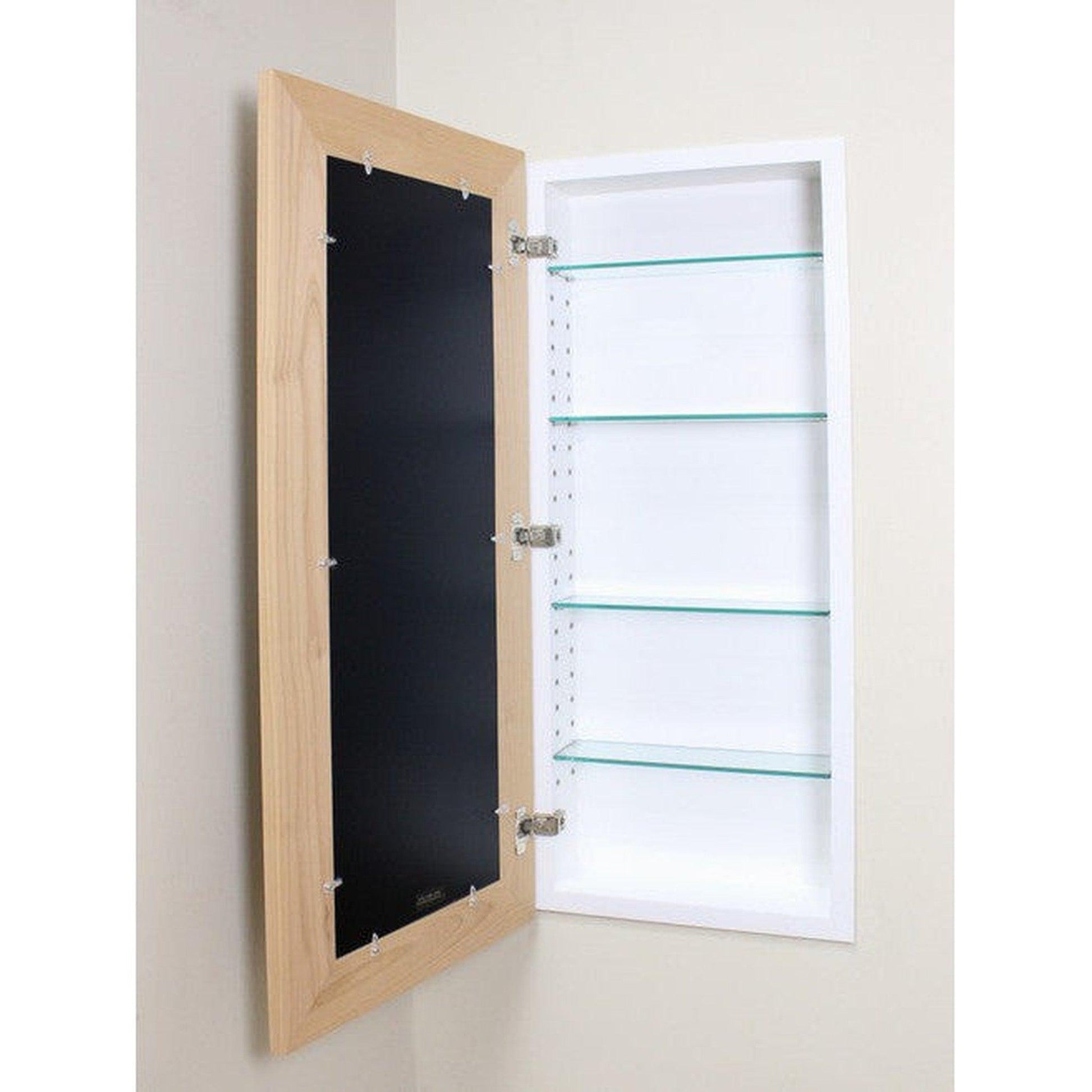 Fox Hollow Furnishings 14" x 36" Unfinished Flat XXL Recessed Picture Frame Medicine Cabinet