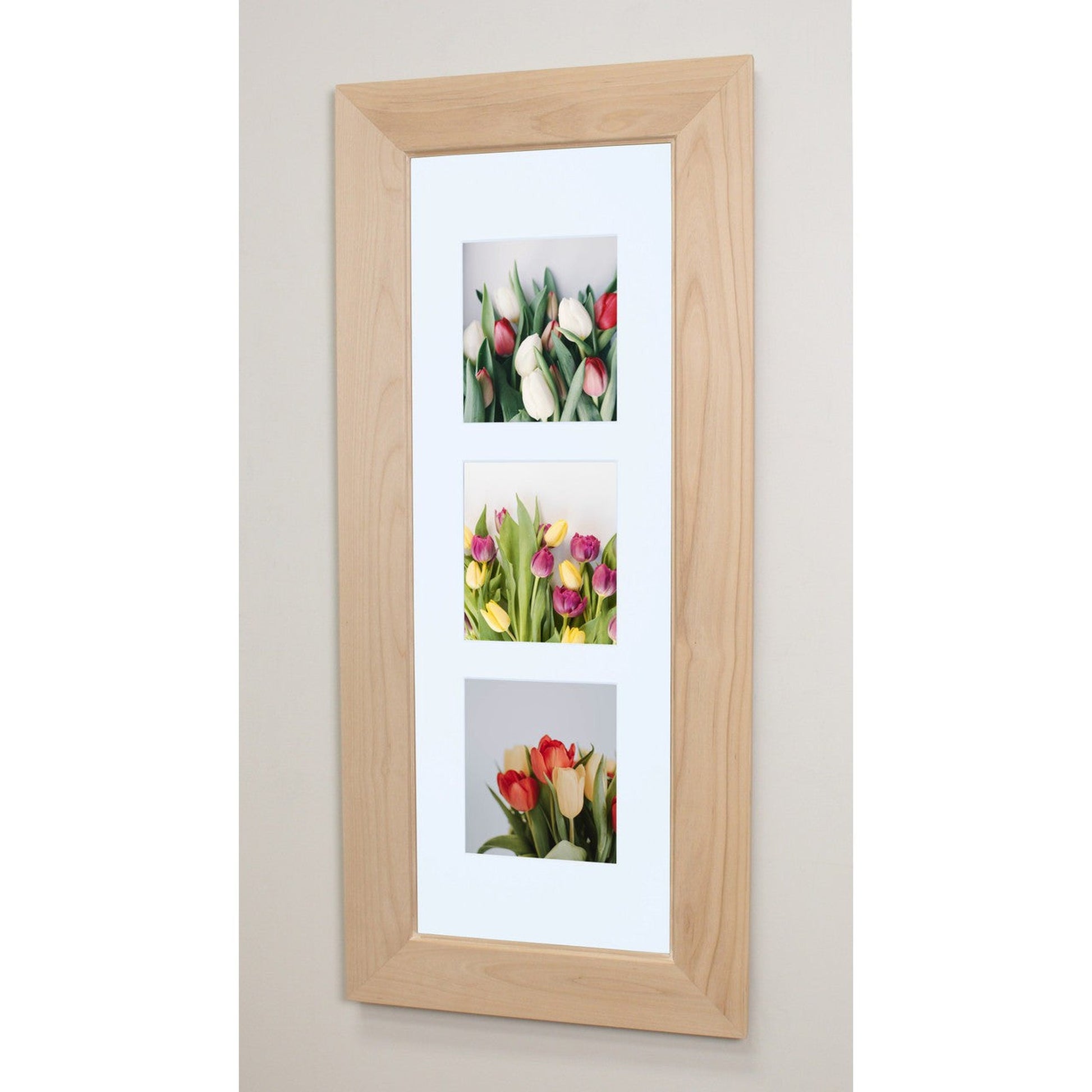 Fox Hollow Furnishings 14" x 36" Unfinished Flat XXL Recessed Picture Frame Medicine Cabinet