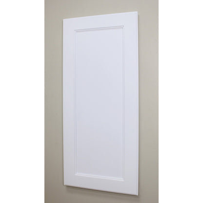 Fox Hollow Furnishings 14" x 36" White Shaker Style Recessed Medicine Cabinet Without Mirror