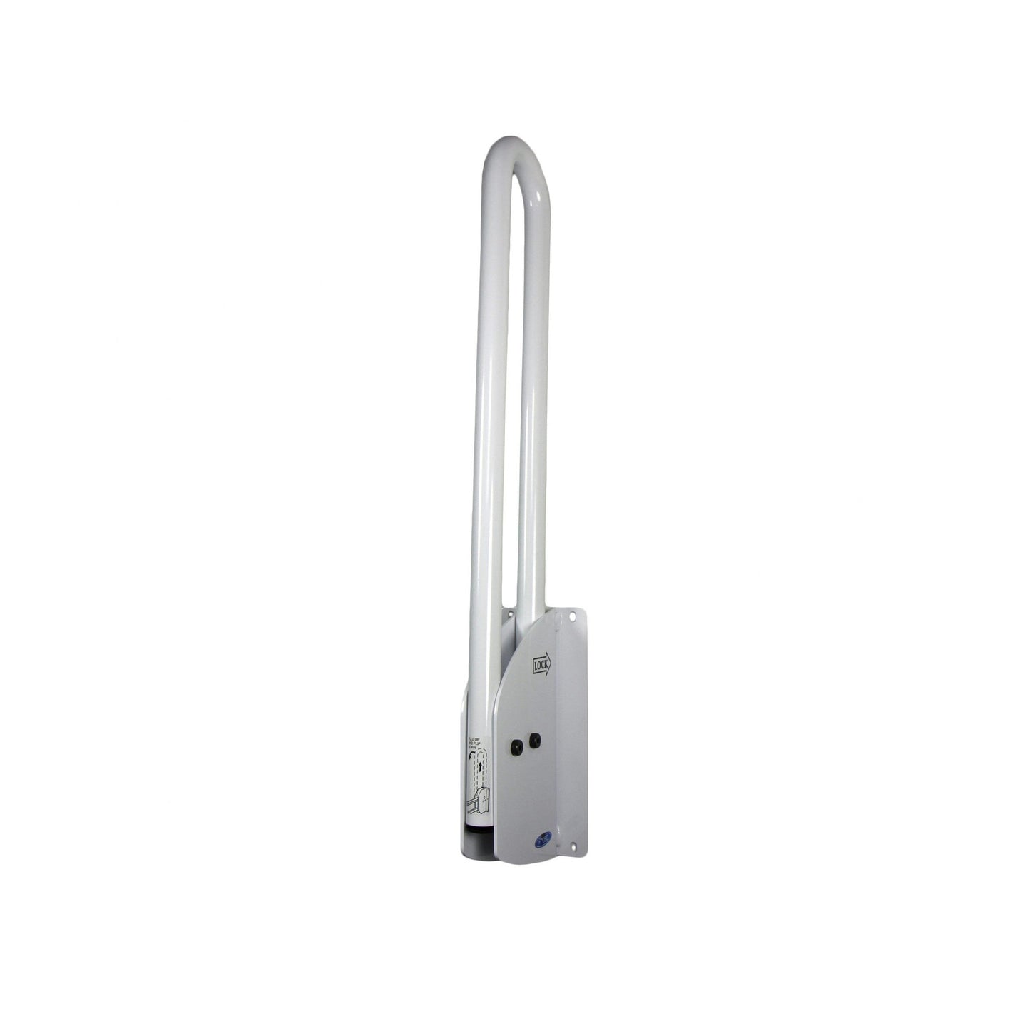 Frost 1055-W Swing Up Wall Mounted White Grab Bar