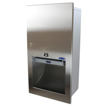 Frost 135-70A Recessed Hands Free Stainless Steel Paper Towel Dispenser