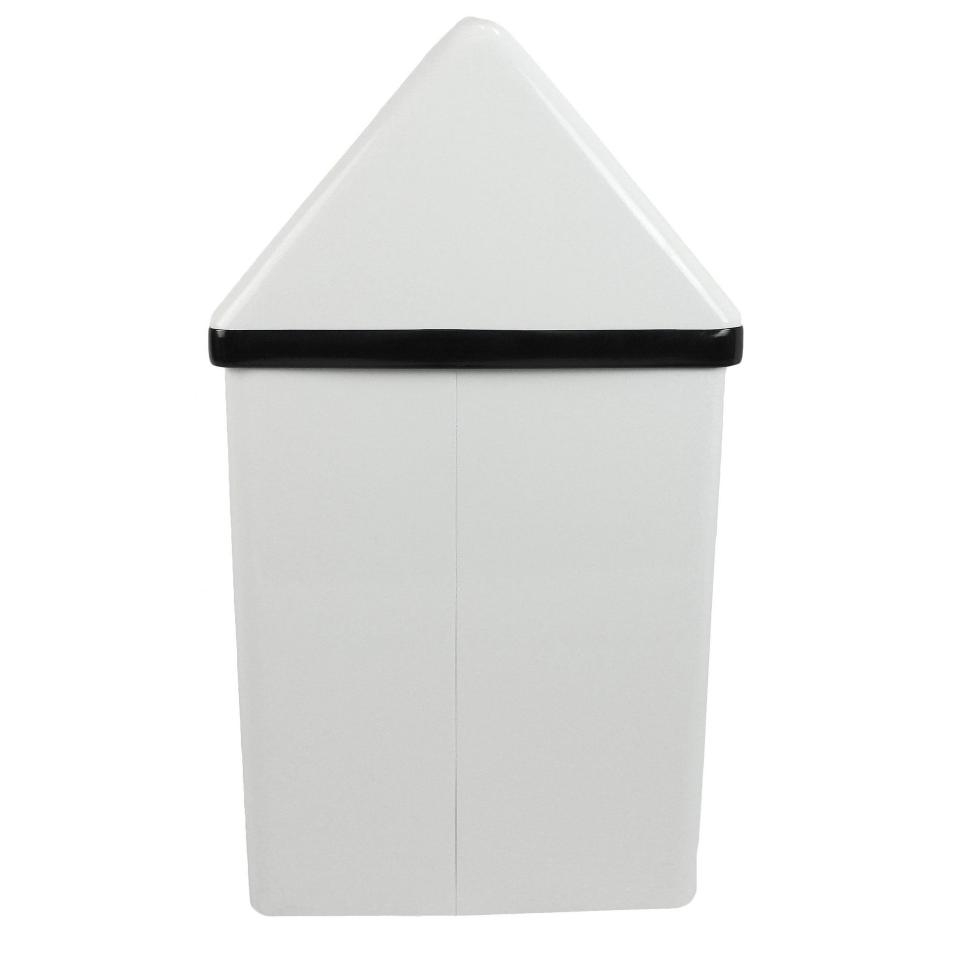 Frost 13.5 x 14.6 x 26.6 White Epoxy Powder Waste Receptacles