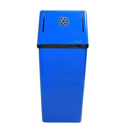 Frost 13.5 x 14.6 x 34.6 Blue Epoxy Powder Waste Receptacles