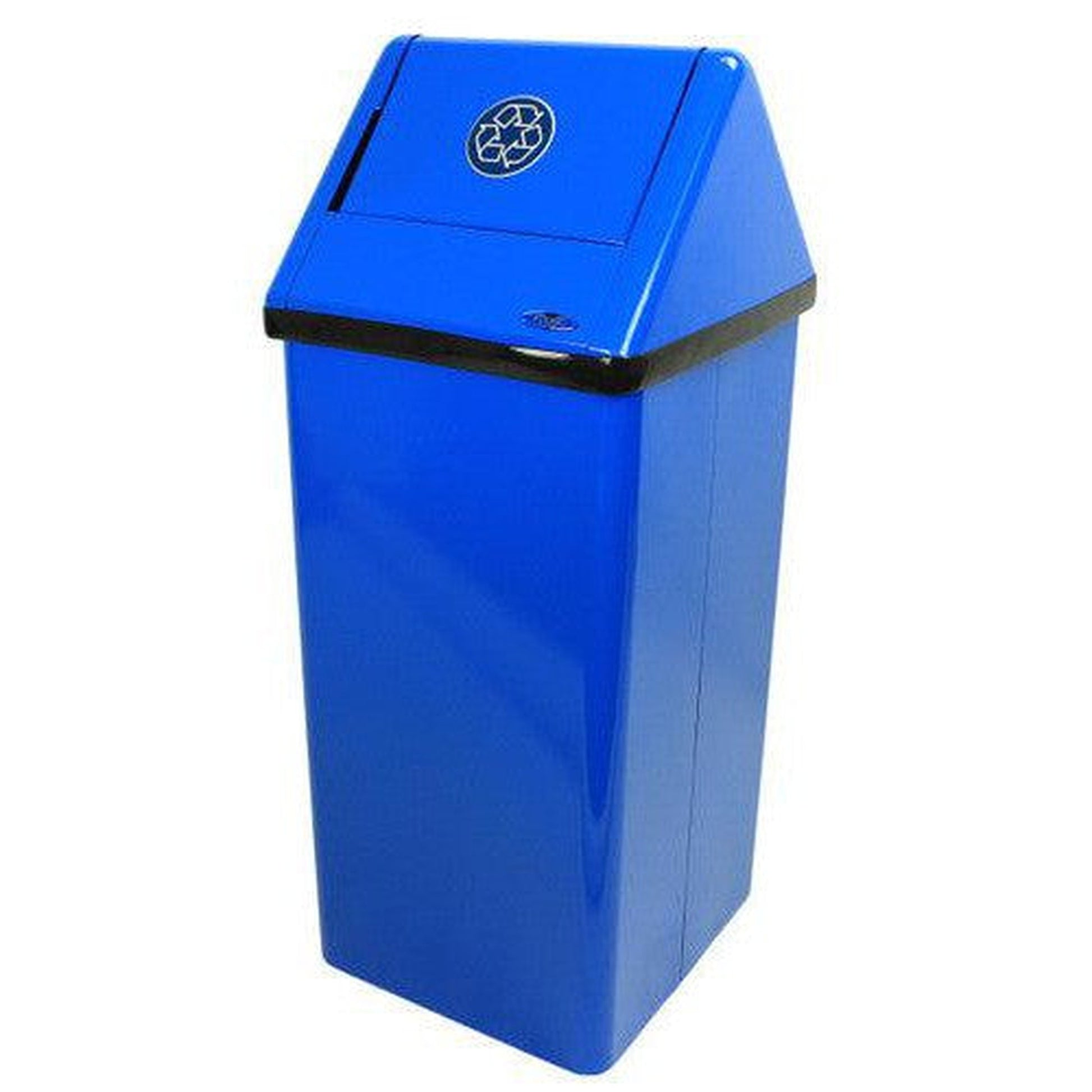 Frost 13.5 x 14.6 x 34.6 Blue Epoxy Powder Waste Receptacles