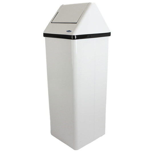 Frost 13.5 x 14.6 x 41.6 White Epoxy Powder Waste Receptacles