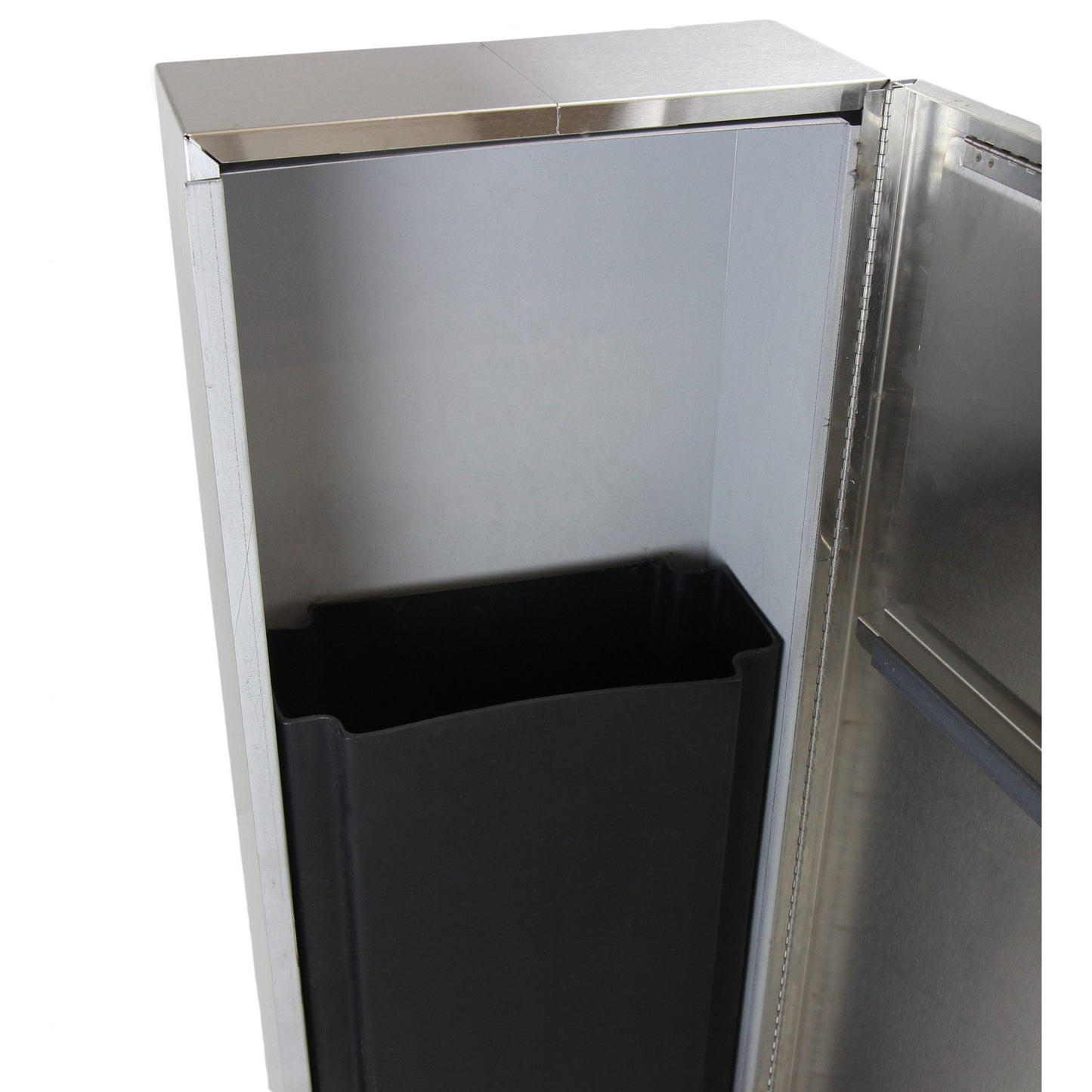 Frost 13.75 x 6.1 x 38.25 Stainless Steel Satin Waste Receptacles